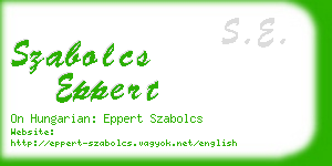 szabolcs eppert business card